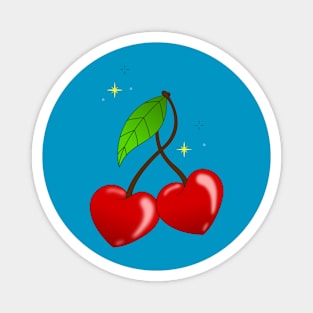 Heart Cherries Magnet